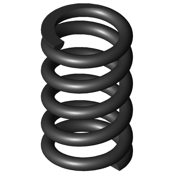 Imagen CAD Muelles de compresión D-288X-03