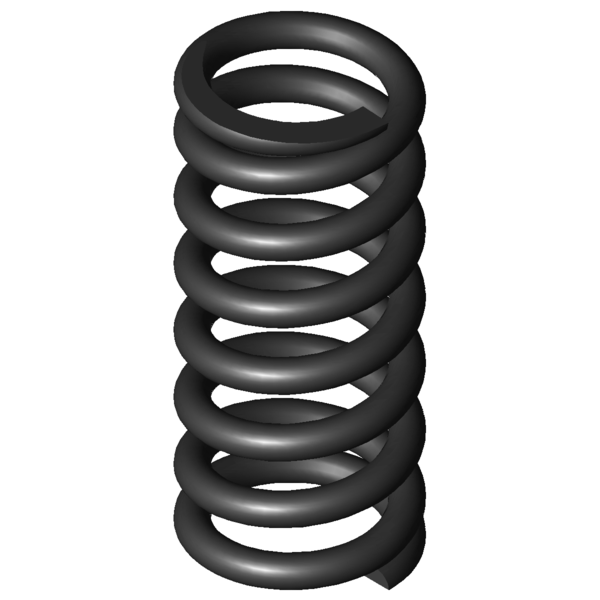Imagen CAD Muelles de compresión D-288X-05