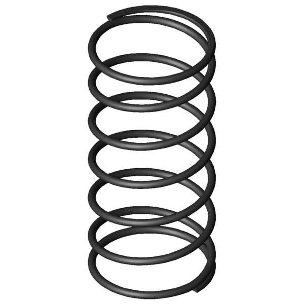 Imagen CAD Muelles de compresión D-288X-21