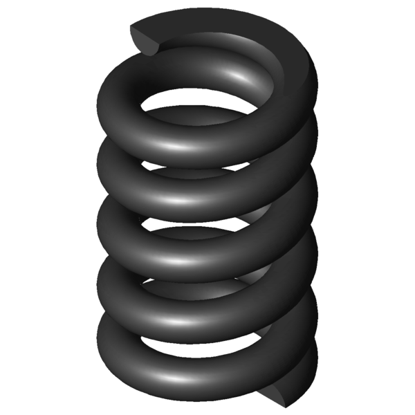 Imagem CAD Molas de compressão D-288Z-02