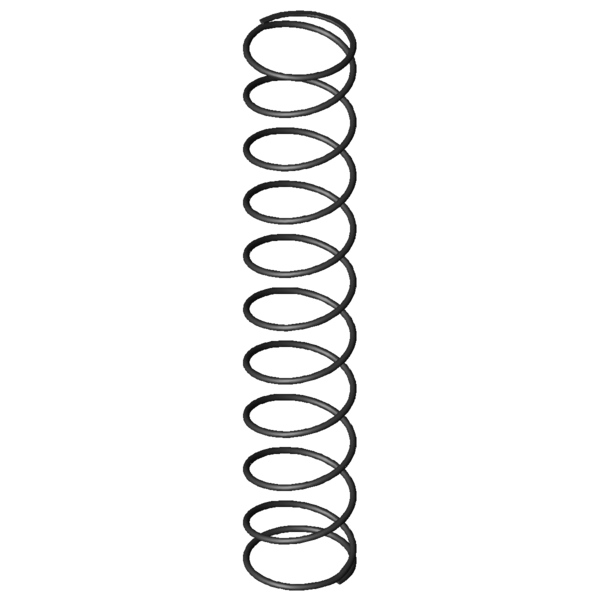 Imagem CAD Molas de compressão D-289B