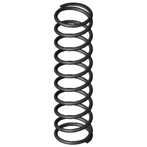 Imagem CAD Molas de compressão D-296