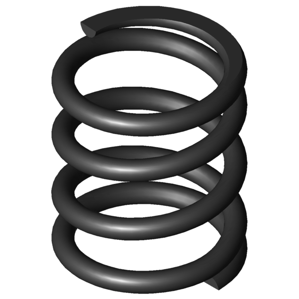 Imagem CAD Molas de compressão D-303A-10