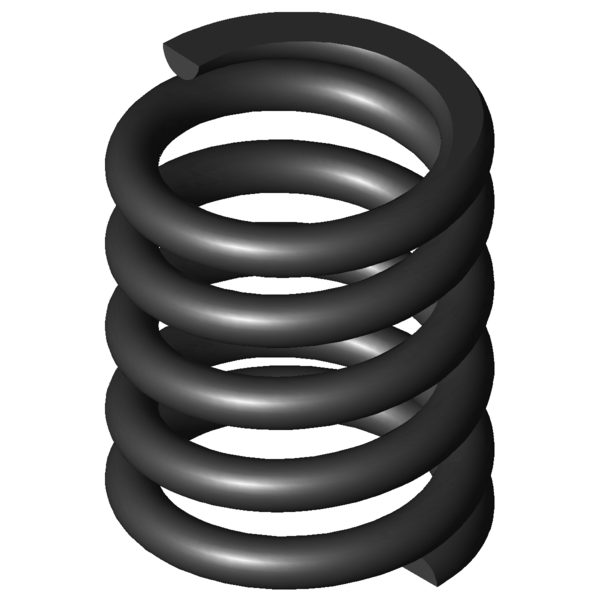 Imagem CAD Molas de compressão D-303B
