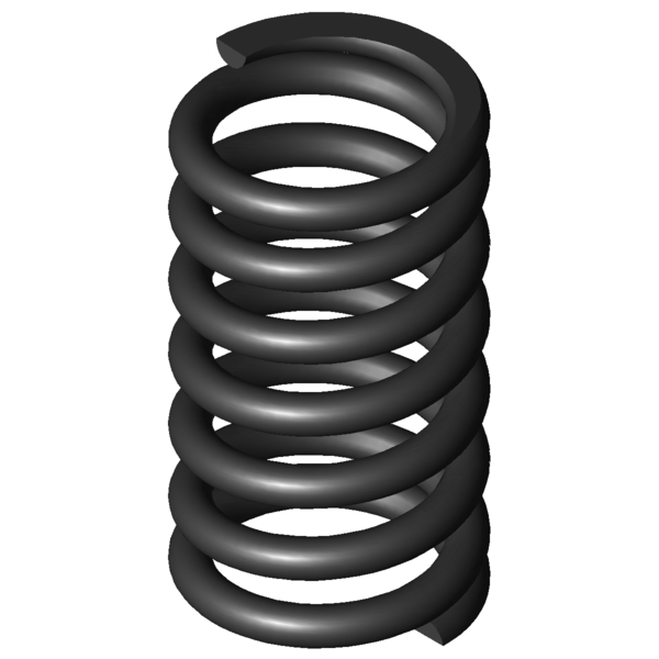 Imagem CAD Molas de compressão D-304A