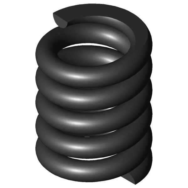 Imagem CAD Molas de compressão D-313AA