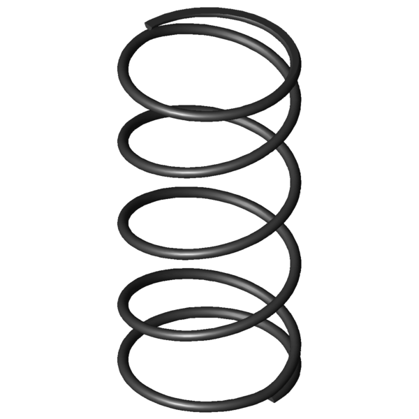 Imagem CAD Molas de compressão D-313B