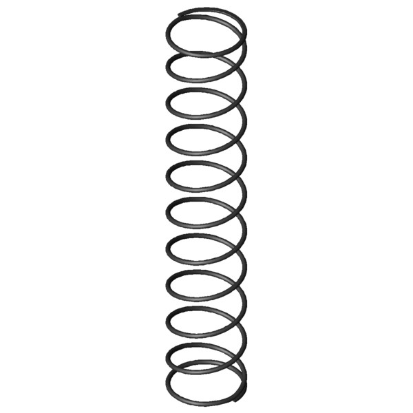 Imagem CAD Molas de compressão D-313D
