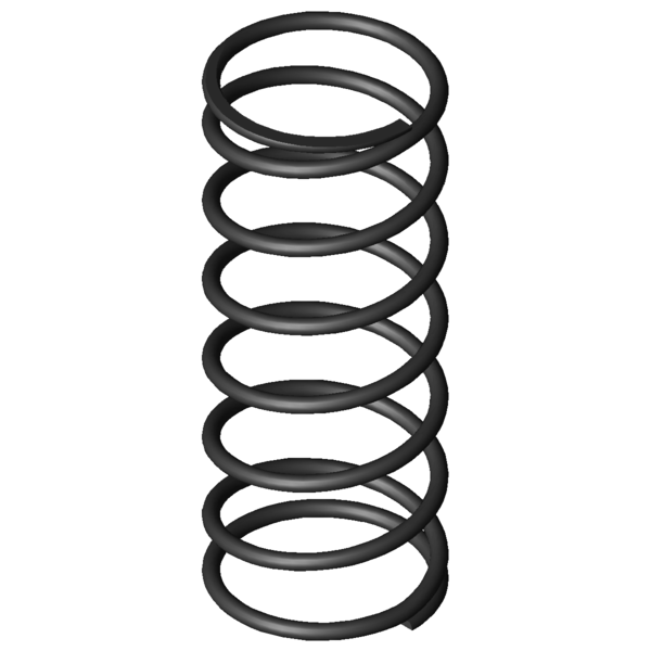Imagem CAD Molas de compressão D-313E-11