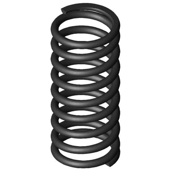 Imagem CAD Molas de compressão D-313J-04