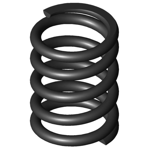 Imagem CAD Molas de compressão D-313J-06