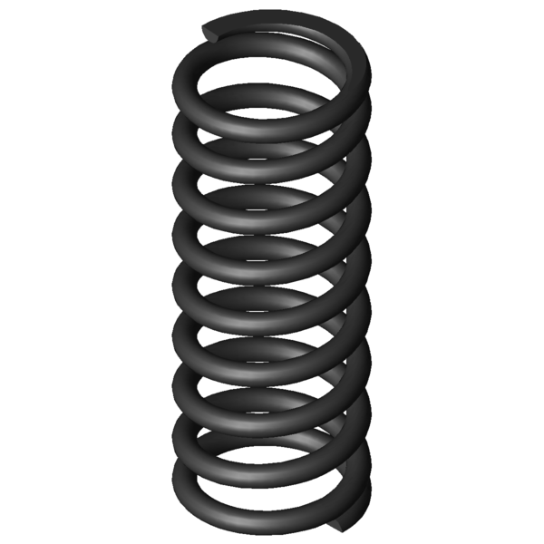Imagem CAD Molas de compressão D-313J-08