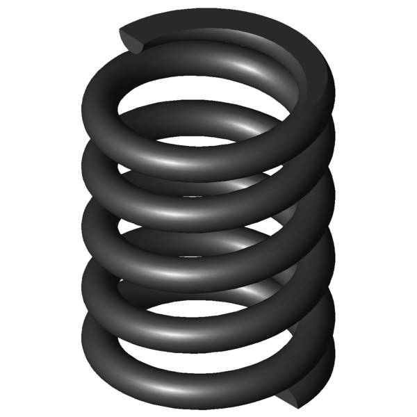 Imagem CAD Molas de compressão D-313K