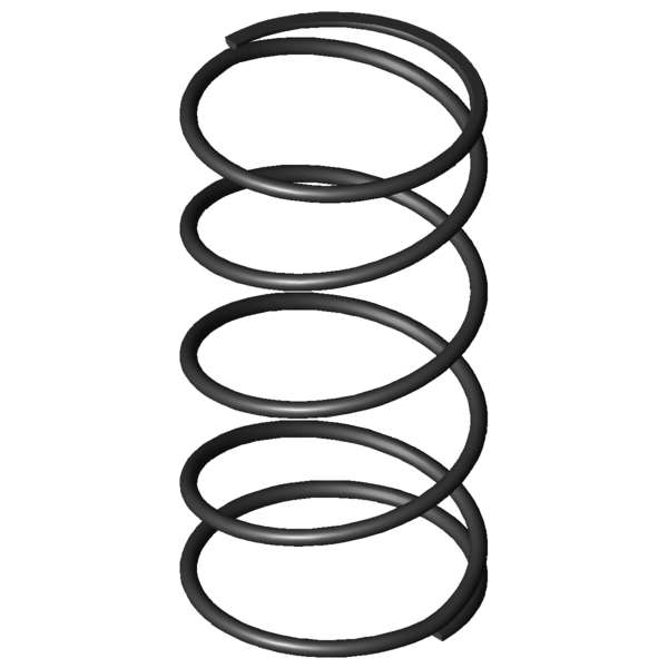 Imagem CAD Molas de compressão D-313R-01
