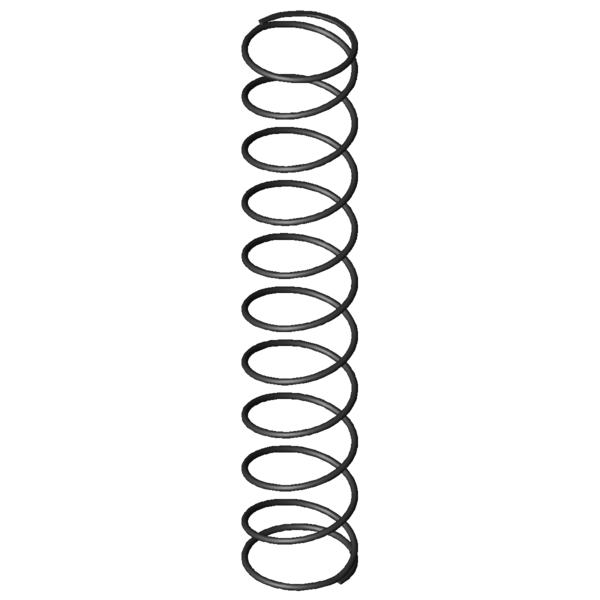 Imagem CAD Molas de compressão D-313U