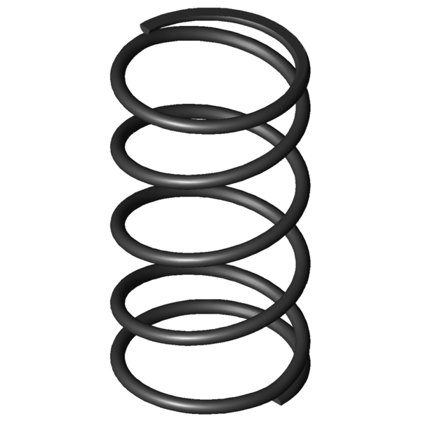 Imagem CAD Molas de compressão D-314