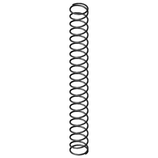 Imagem CAD Molas de compressão D-318