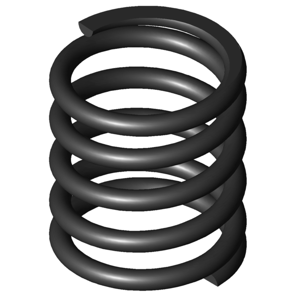 Imagem CAD Molas de compressão D-324A