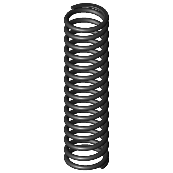 Imagem CAD Molas de compressão D-327A