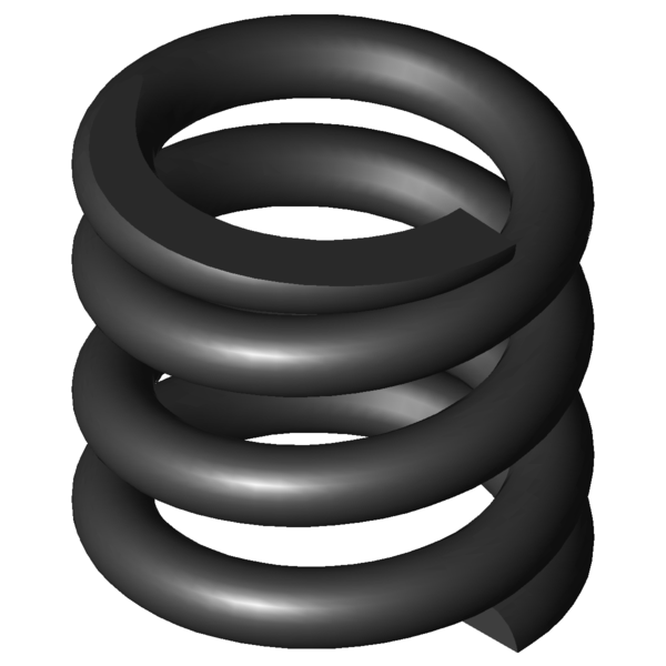 Imagem CAD Molas de compressão D-334B