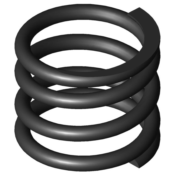Imagem CAD Molas de compressão D-339N-02