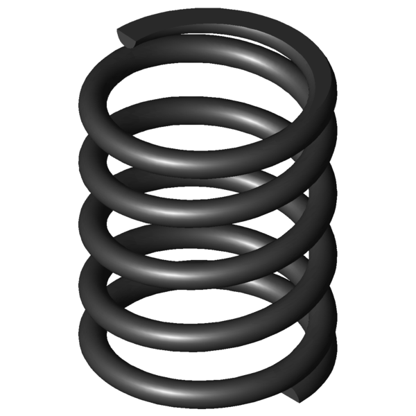 Imagem CAD Molas de compressão D-339N-03