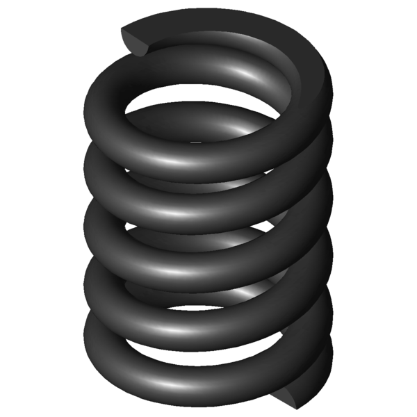Imagem CAD Molas de compressão D-339R-05