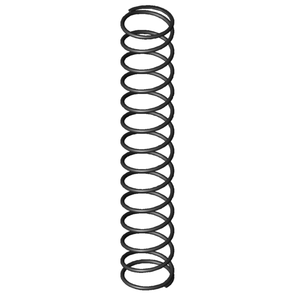 CAD image Compression springs D-343