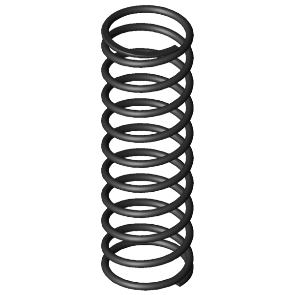 Imagen CAD Muelles de compresión D-344A-10