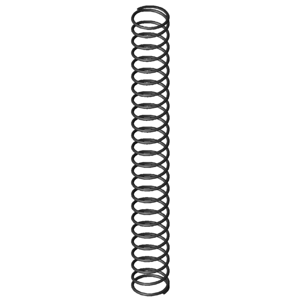 CAD kép nyomórugók D-344A