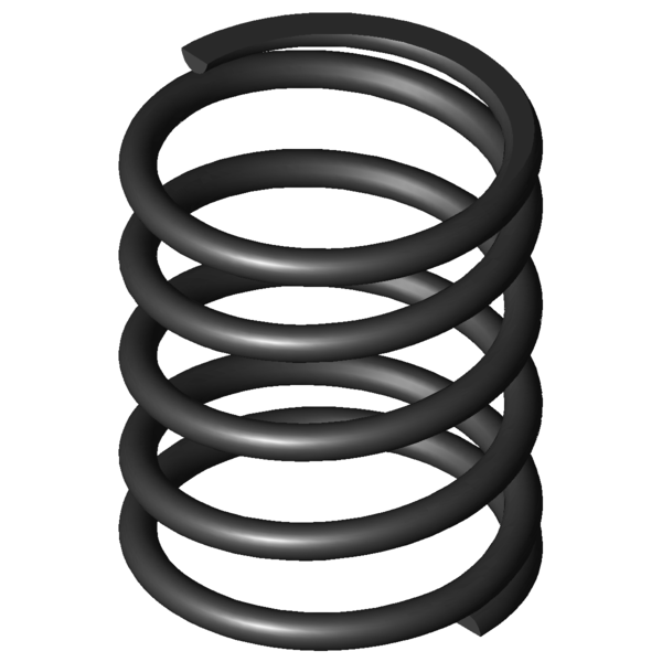 CAD image Compression springs D-344B
