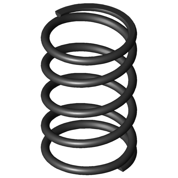 CAD image Compression springs D-345