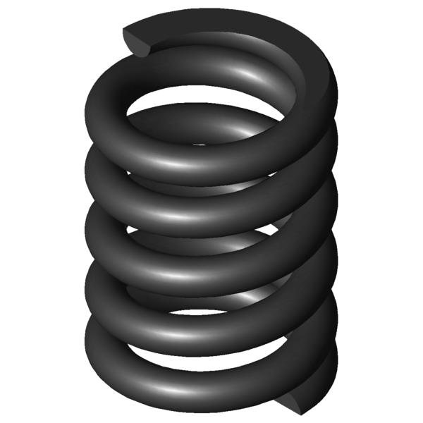 Imagen CAD Muelles de compresión D-360