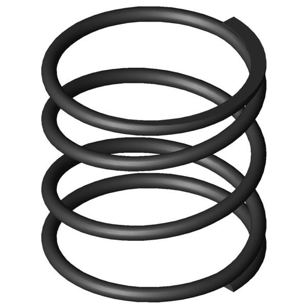 Immagine CAD Molle a compressione D-364E-02