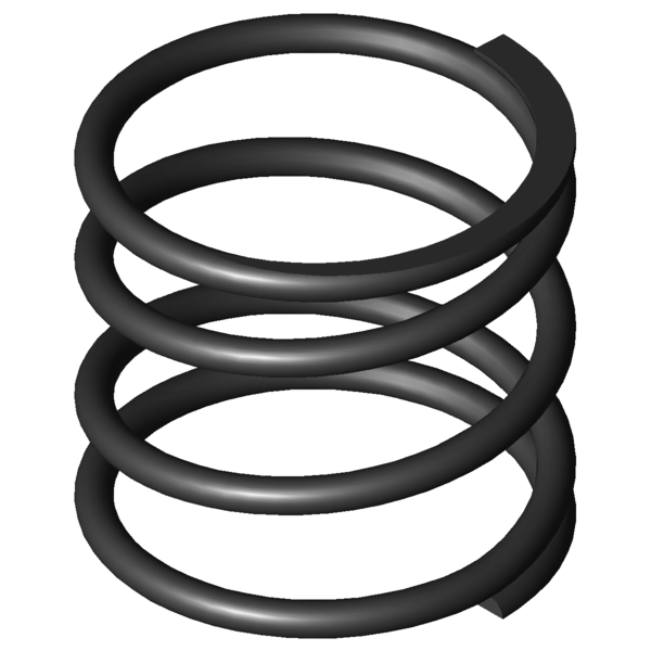 CAD image Compression springs D-364E-08