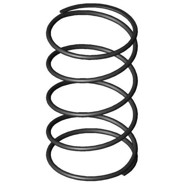 Imagem CAD Molas de compressão D-364R-50