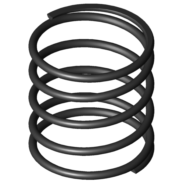 Imagem CAD Molas de compressão D-364R-56