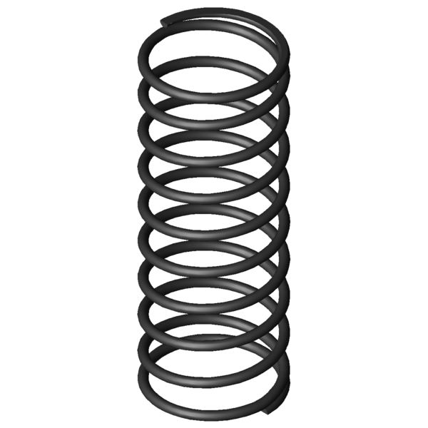 Immagine CAD Molle a compressione D-366A