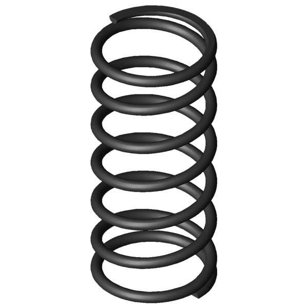 Imagem CAD Molas de compressão D-371