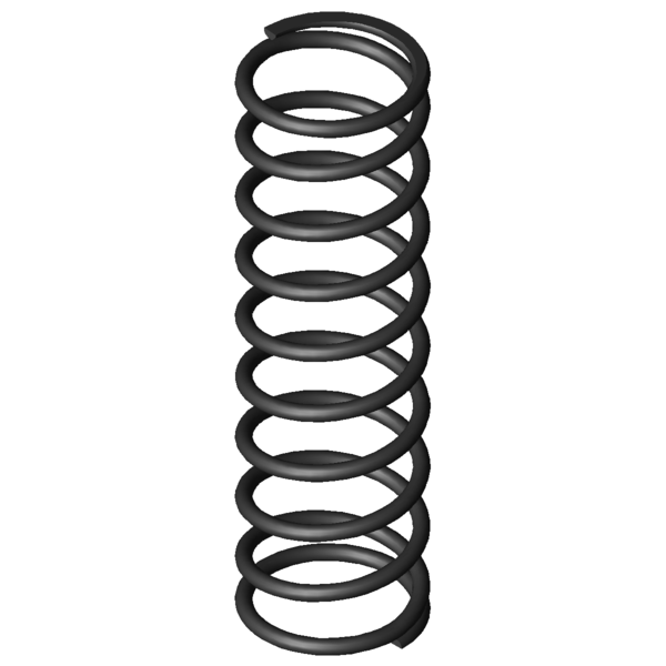 Imagem CAD Molas de compressão D-372