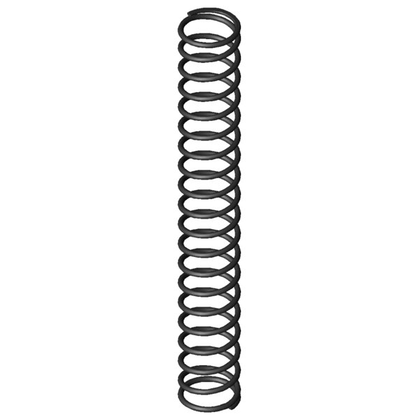 Imagem CAD Molas de compressão D-374