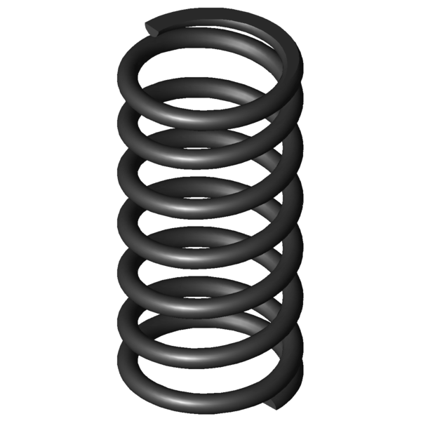 Imagen CAD Muelles de compresión D-376