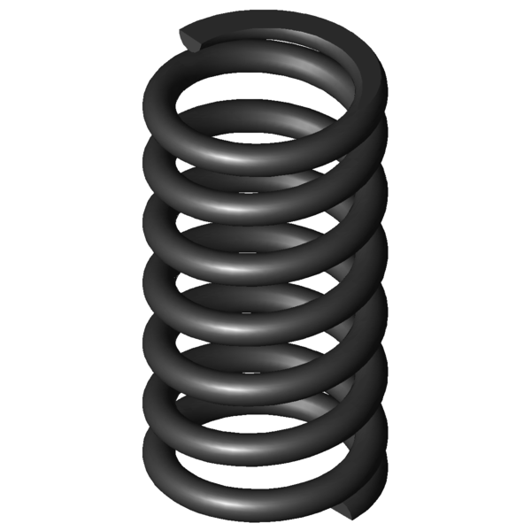 Imagen CAD Muelles de compresión D-381