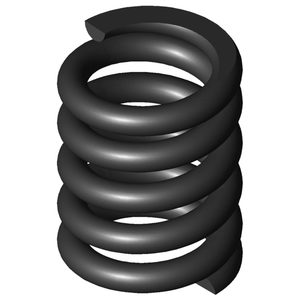 Imagem CAD Molas de compressão D-385