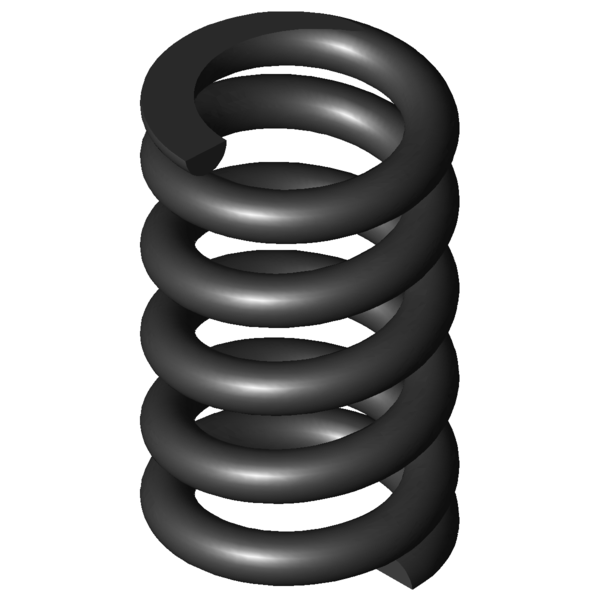 CAD image Compression springs D-389A-03