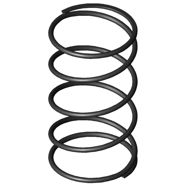 Immagine CAD Molle a compressione D-389B