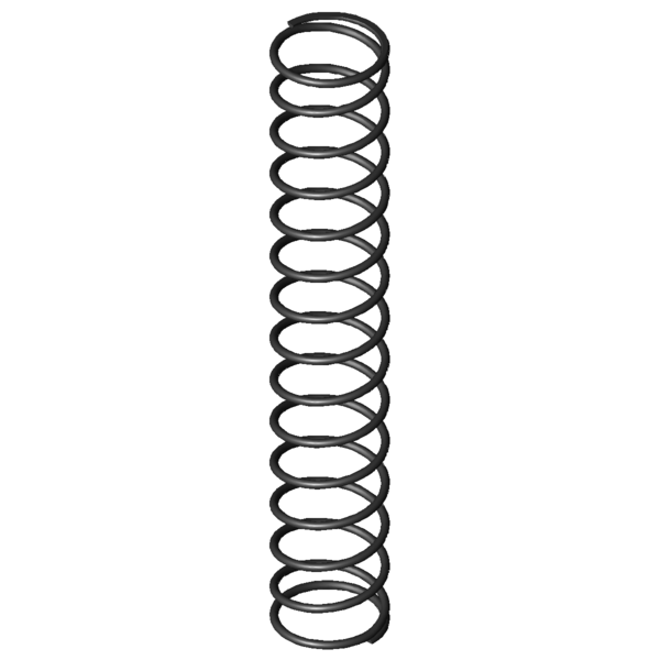 Imagem CAD Molas de compressão D-393A