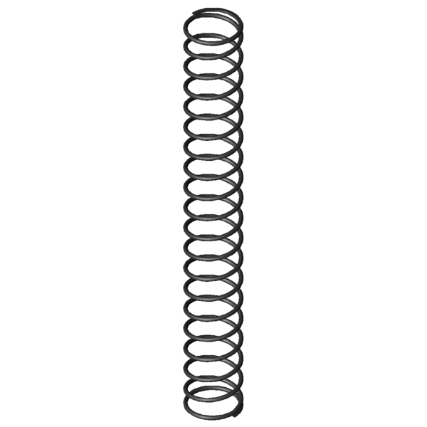 Imagen CAD Muelles de compresión D-394