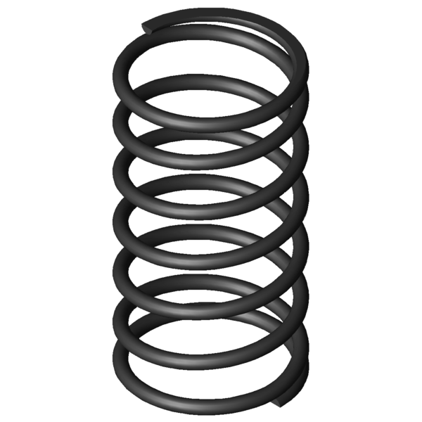 Immagine CAD Molle a compressione D-394B