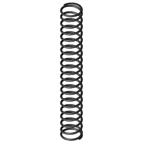 Imagen CAD Muelles de compresión D-399